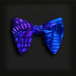 Butterfly Style Bow Tie-Blue/purple burnout