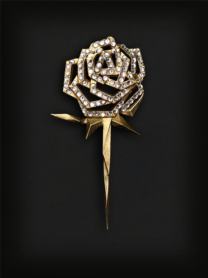 Rose Lapel Pin-Gold
